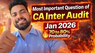 Important Question of CA Inter Audit Jan 2026| #CAInterAudit #cainterjan26 #auditimportantquestions