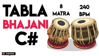 Bhajani Theeka Tabla Loop C# Scale 240 Bpm |8 Matra | #muzzico