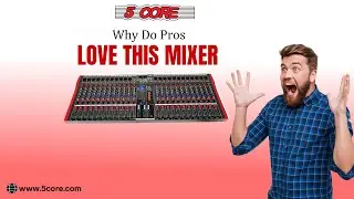 5 Core 24-Channel Audio Mixer | DJ Sound Board w/ Bluetooth & USB | SKU MX 24CH L