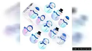 500Pcs Winter Snowman Stickers Roll Holographic Laser Stickers Xmas Cartoon Decals for Kids Envelope