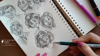 Character Sketch and Shading of Mirabel from Disney&rsquo;s Encanto ✏️✨