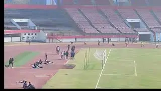 Ground football game ground level running compitition 
