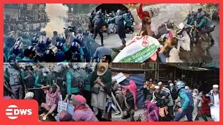 Dhaka Protest Turns Violent: Police Use Water Cannon and Teargas on Teachers | DWS News | AC1N