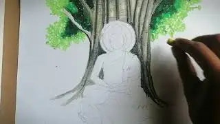 How to draw lord buddha |චිත්&zwj;ර | O/L චිත්&zwj;ර | Buddha Drawing easy | Lord Buddha Drawing  #buddha