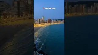 Benidorm&rsquo;s Levante Beach at Night ✨ #benidorm #benidormnight #benidormbeach