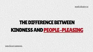 people pleasing is killing your soul.