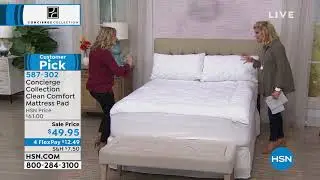 Concierge Collection Clean Comfort Mattress Pad