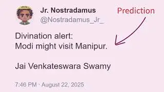 PM Modi Manipur Visit - Predicted