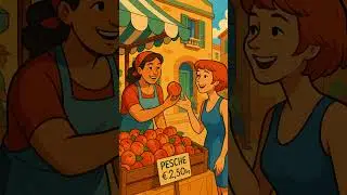 At the Market in Italian 🧺 Easy Dialogue
