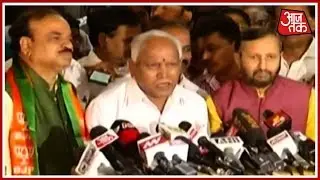 BS Yeddyurappa Addresses Press Briefing After Meeting Karnataka Governor