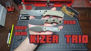 @kizer_edc Ножи Kizer T1 CD, Rook и Drop Bear с фиксированным клинком &mdash; отличное трио!!! #edcknife