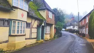 Misty Morning Walk in ENGLAND - A Charming Village. Petham