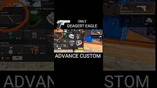 ADVANCE CUSTOM KAISE BANAYE // ONLY DEAGERT EAGLE CUSTOME #shorts #shortsfeed #custom #santosh07game