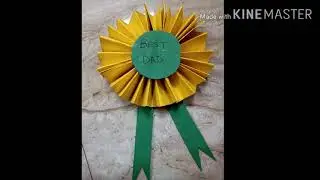 Handmade Best Dad Badge for your father on this father's day/ Easy to make/ Father's day gift.
