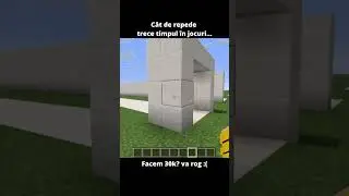 Minecraft logica timpului &icirc;n jocuri #minecraft #shorts