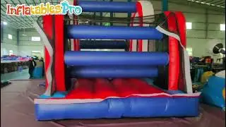 Who wins this race? 🏃💨 Giant Obstacle Course Challenge!