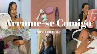 Arrume-se Comigo Para Um Date | look, skin care, maquiagem e bate papo 💅✨