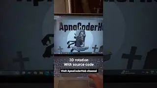 3D rotation effect using html and Css #shorts