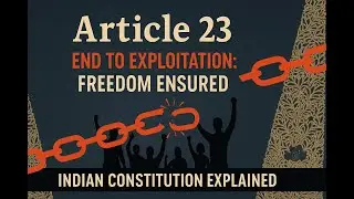 Article 23 Explained | Traffic in Human Beings, Forced Labour & Begar | Important Case Laws & MCQs