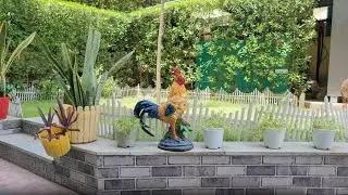 Wonderland Resin Big Hen Garden Statue (for Indoors and Ourdoor Decor Items)