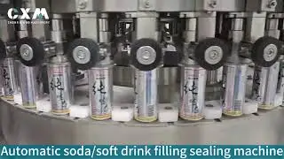 Automatic soda soft CBD drink filling sealing machine #fillingmachine #CBDsoftdrinks