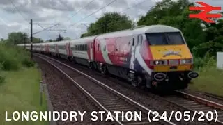 *Light DRS 57* Trains at Longniddry Station (24/05/20)