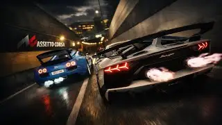 1200HP Lamborghini Aventador SVJ vs Bugatti Veyron | Assetto Corsa | Steering Wheel PXN V99