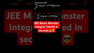 JEE Mains Monster Integral PYQ resuelto en segundos🔥 Los mejores problemas de matem&aacute;ticas de IITJ...
