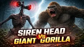 Siren Head vs Giant Gorilla 😱 Epic Forest Battle | Cinematic Monster Fight