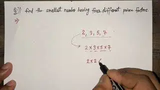 Find the smallest number having four different prime factors