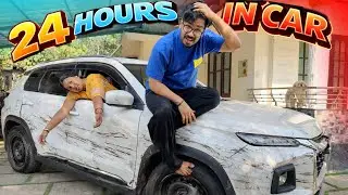 LIVING 24 HOURS IN CAR CHALLENGE 🚘
