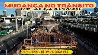 TRÂNSITO MODIFICADO PARA OBRA DE UM VIADUTO #drone  #air3