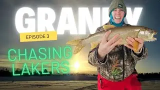 Ice Fishing Lake Granby EP 3 &ndash; Big Lakers & First Ice Catch!