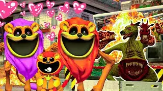 NEW FORGOTTEN SMILING CRITTERS LION LOVE STORY VS NEW ZOOCHOSIS KANGAROO-GIRAFFE In Garry's Mod!