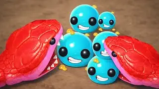 Snake Clash.io Vs Clash of Slime&mdash; Ultimate MAX LEVEL EPIC Battle! Who Takes the Final Victory?! #131