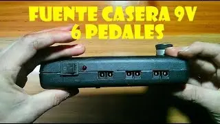 FUENTE CASERA PARA 6 PEDALES DE 9V - home pedal board Power Supply 9v