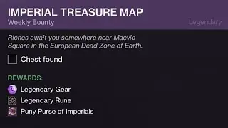 Imperial Treasure Map Bounty / Maevic Square, EDZ