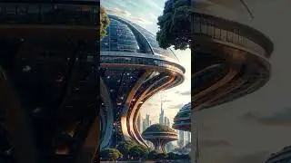 Blending technology and nature to create the cities of tomorrow #futuristic #city #architecture