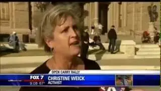 Video: Islamophobe Who Interrupted CAIR Texas Muslim Capitol Day Rallies for Gun Rights