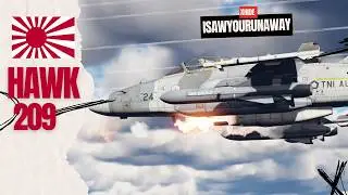 Hawk 209 - первый раз летаю на этом преме Японии в #warthunder