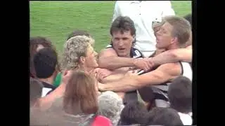 Dermott Brereton SQUARES UP AFL Melee/Fight 89 Grand Final Peter Curran
