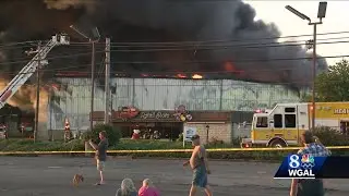 Investigation underway to determine cause of fire that destroyed Weaver Nut Company building