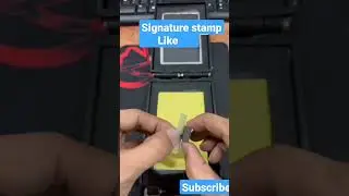 signature stamp making || #respect #stamp #viralshorts #freetime #new #intertenment