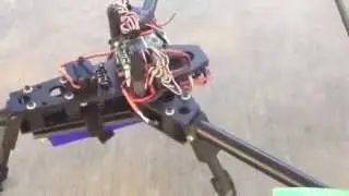 TRI Copter scratch built upgrade yaw system stationary video