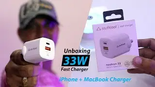 Stuffcool 33W Fast Charger for iPhone & MacBook 🔋 TYPE-C Charger - Neutron 33W | Unboxing & Review