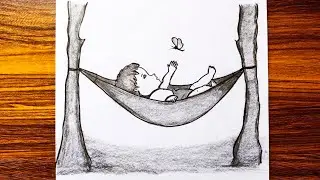 How to Draw a baby swing jhula | Small baby swing, Pencil sketch, easy step by step drawing tutorial