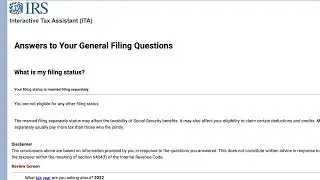 What is my tax filing status?