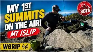 My 1st Summits on the Air! Portable Ham Radio on Mt Islip.