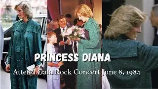 Princess Diana Attends Gala Rock Concert | June 8, 1984