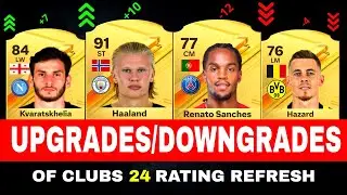 FIFA 24 | BIGGEST RATING UPGRADES & DOWNGRADES of Every Club (EA FC 24)! 💀😲 ft. Haaland, Lukaku